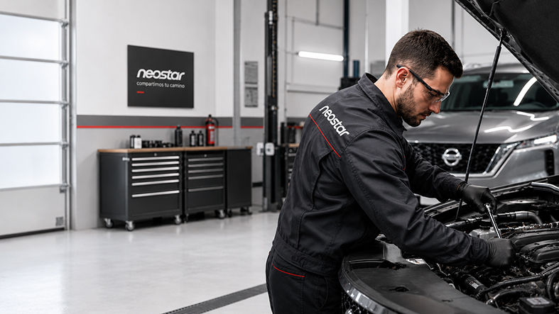Técnico realizando service oficial
